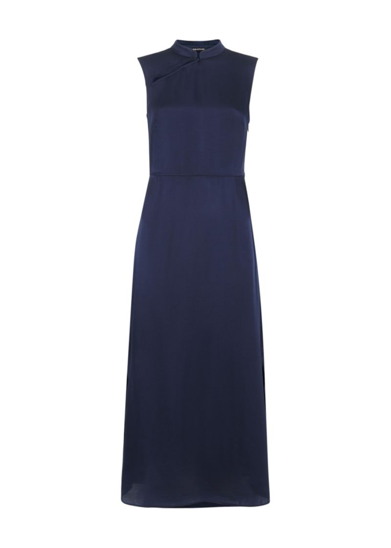 Women's Aria Satin Sleeveless Midi Dress