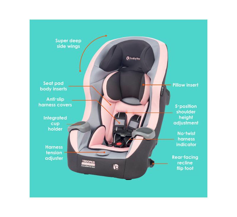 Trooper SLIM 3-in-1 Convertible Car Seat with Side Impact Protection