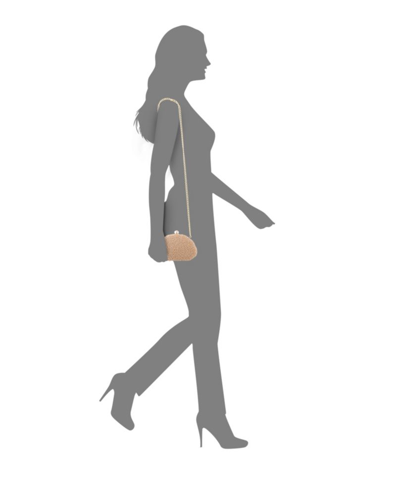 Hera Beaded Shell Shaped Small Clutch Handbag