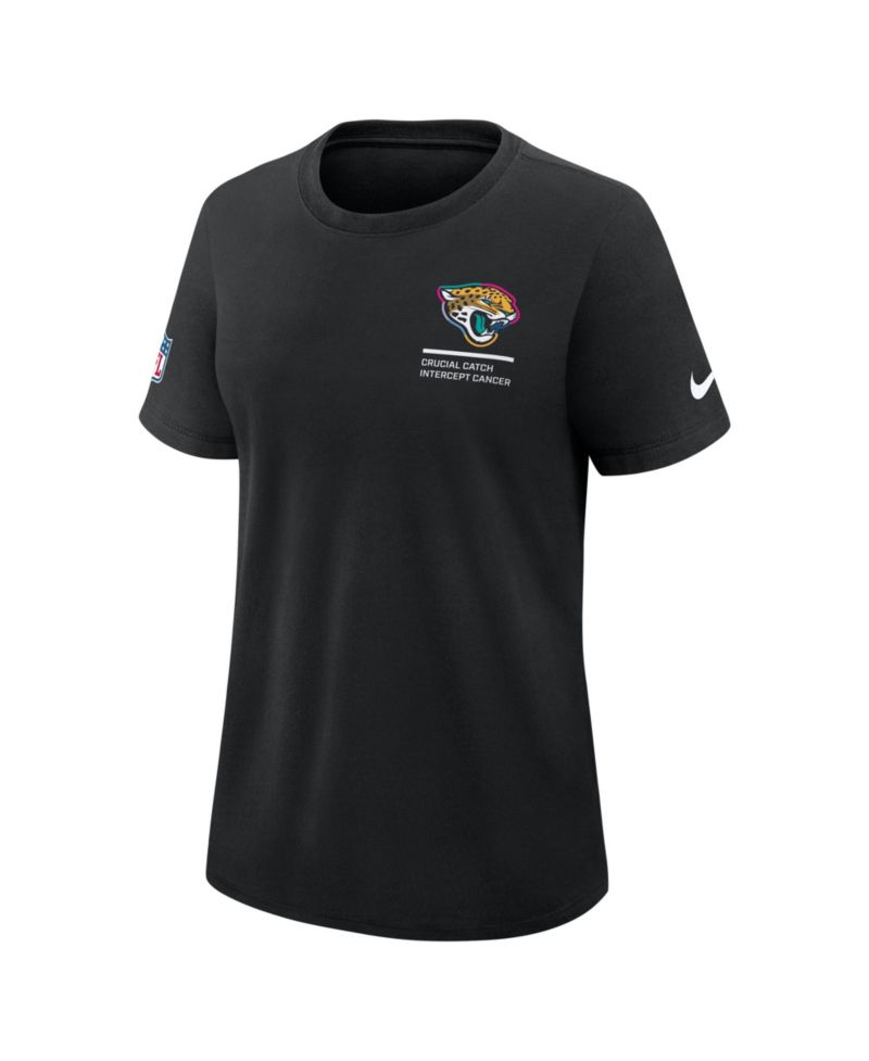 Women's Black Jacksonville Jaguars 2025 NFL Crucial Catch Tri-Blend Dri-FIT T-Shirt