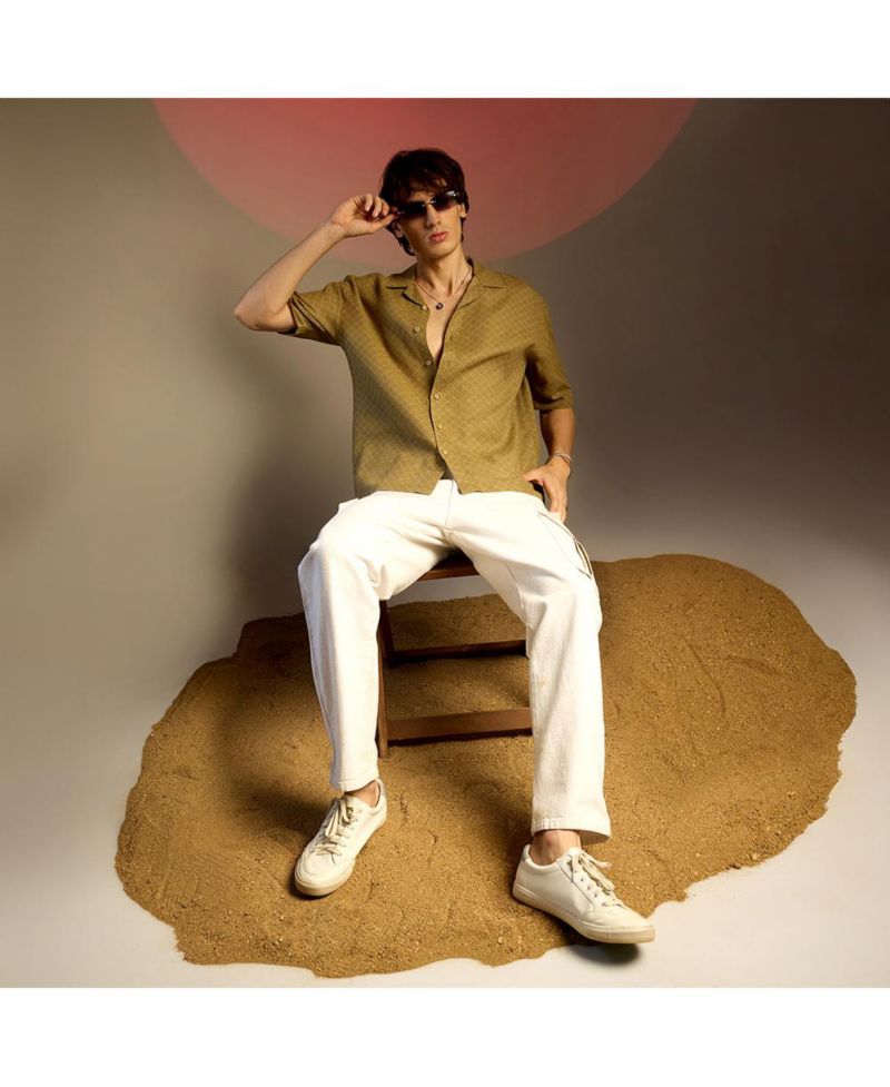 Men's Quad-Lined Oversized Shirt
