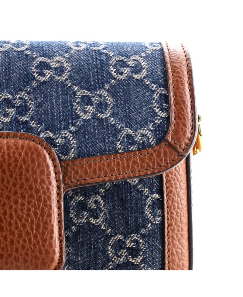 Mini Horsebit 1955 Shoulder Bag GG Denim