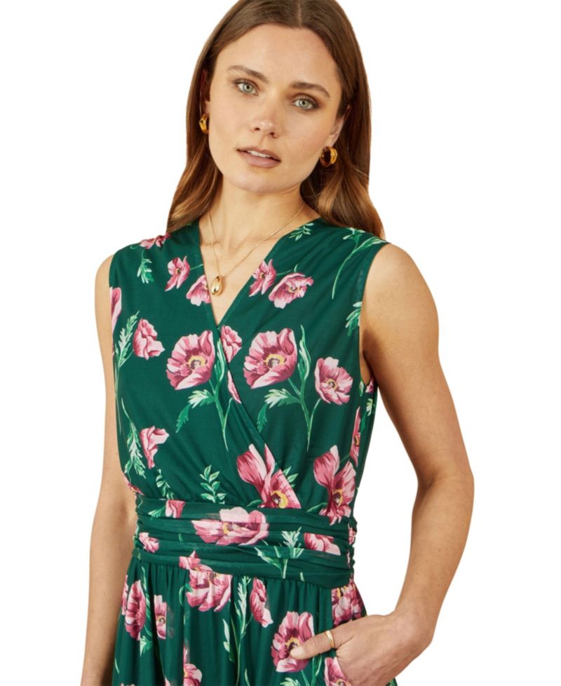 Women's Mesh Stretch Midi Dress