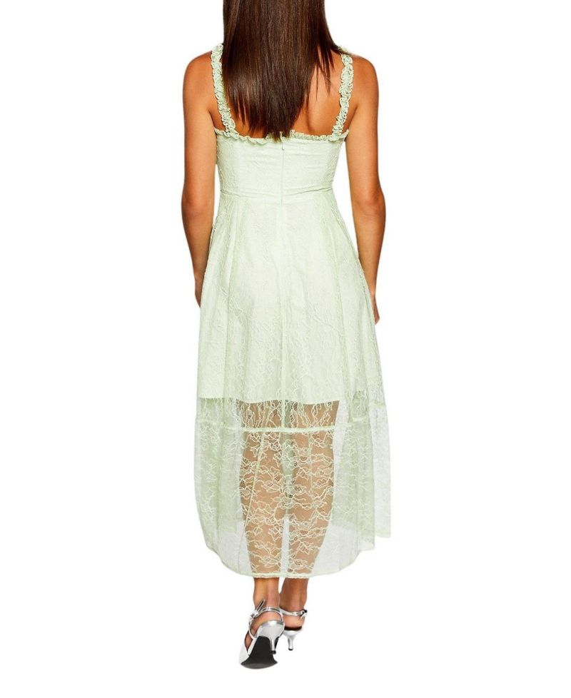 Women's Runway Lace Detail Maxi Dress