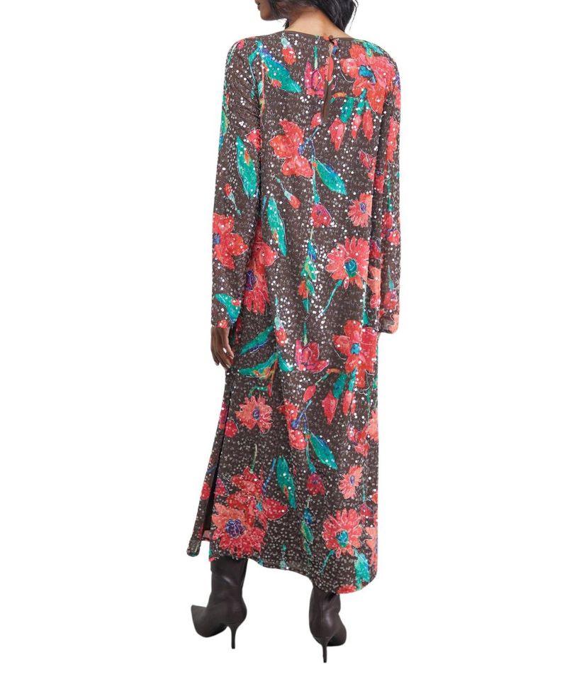 Women's Sequin Column Midi Dress