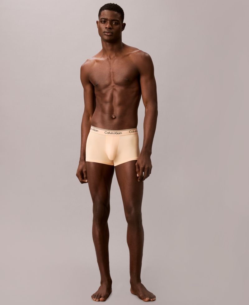 Men's Microfiber Stretch Low Rise Trunks Underwear, 4-Pack