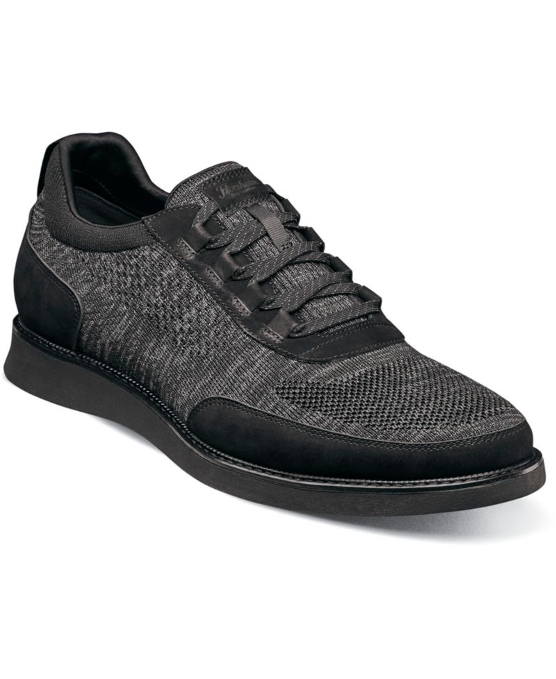Men's Launch Knit Elastic Lace Slip On Sneaker