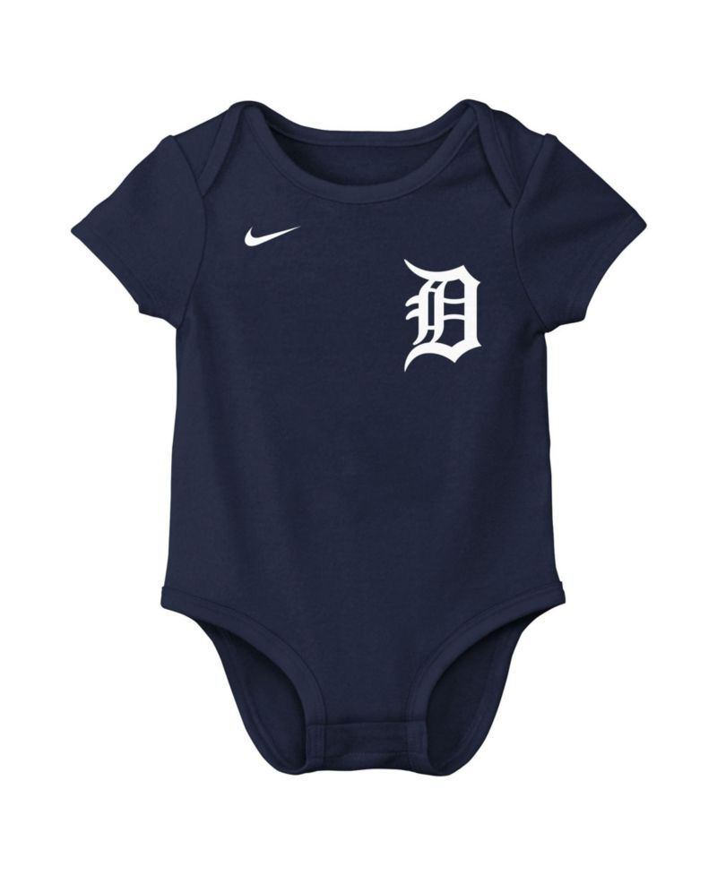 Baby Boys and Girls Tarik Skubal Navy Detroit Tigers Name & Number Bodysuit