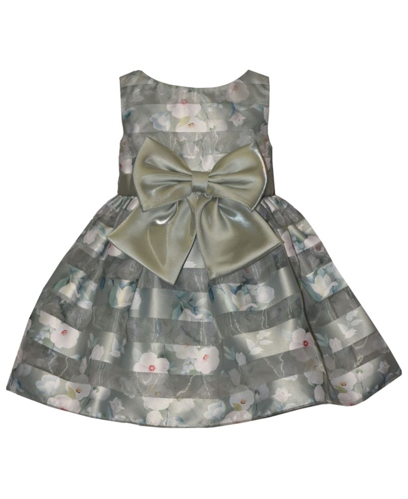 Baby Girls' Shadow Stripe Party Sleeveless Dress