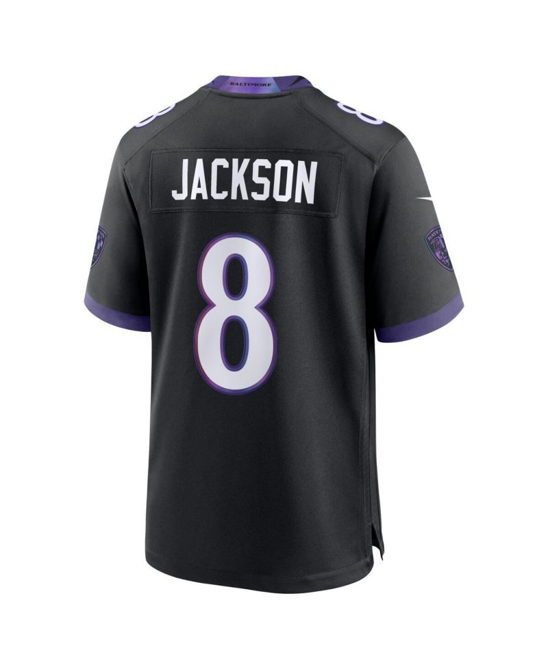 Men's Lamar Jackson Black Baltimore Ravens Alternate Game Jersey