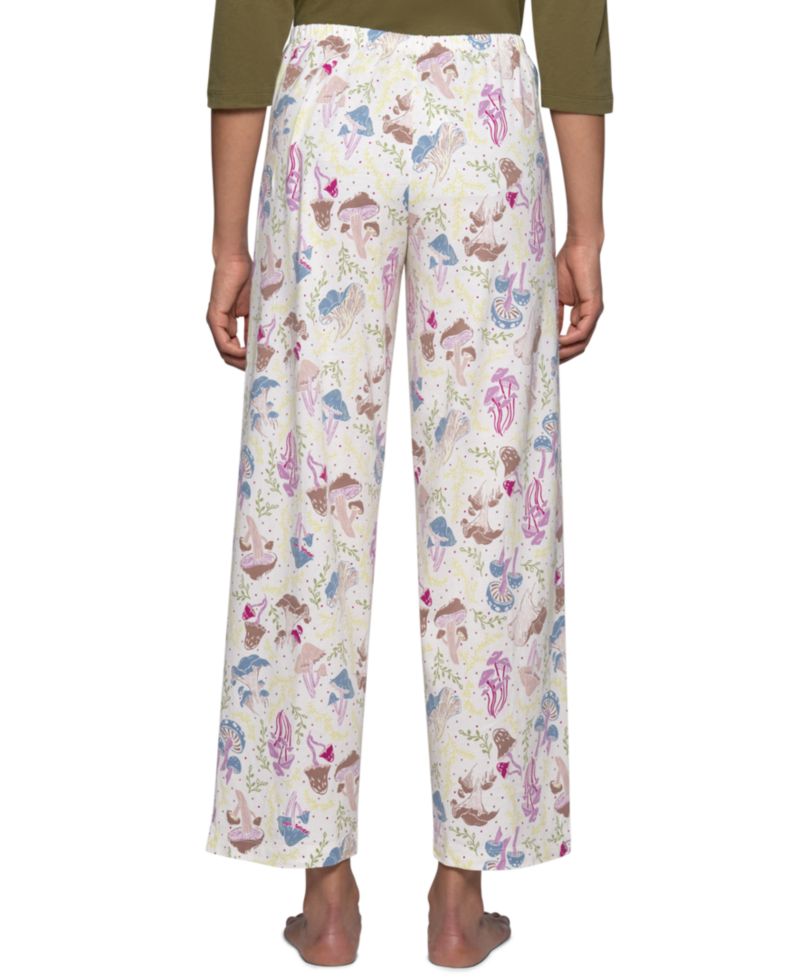 Women's Shroom Bloom Cotton-Blend Relaxed-Fit Mushroom-Print Pajama Pants