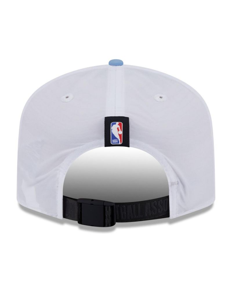 Men's White/Light Blue Memphis Grizzlies 2025 NBA Draft On-Stage Nylon 19TWENTY Adjustable Hat