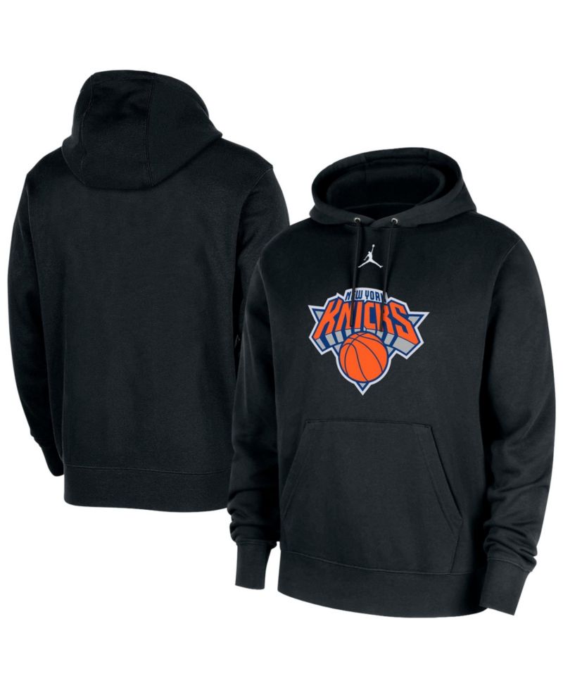 Men's Black New York Knicks Statement Edition Club Fleece Hoodie