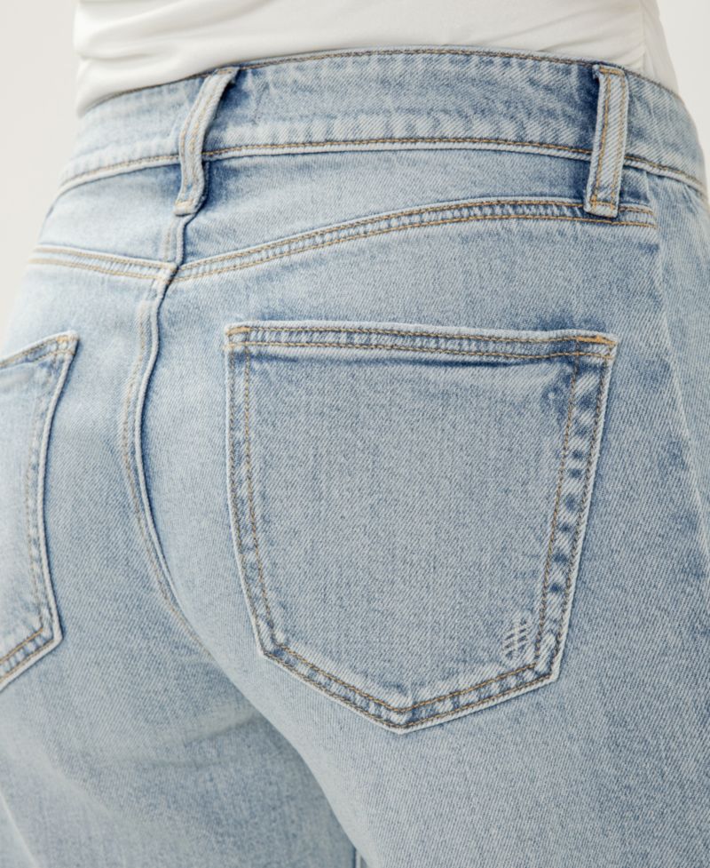 Women's Suki Mid-Rise Cropped Wide-Leg Jeans