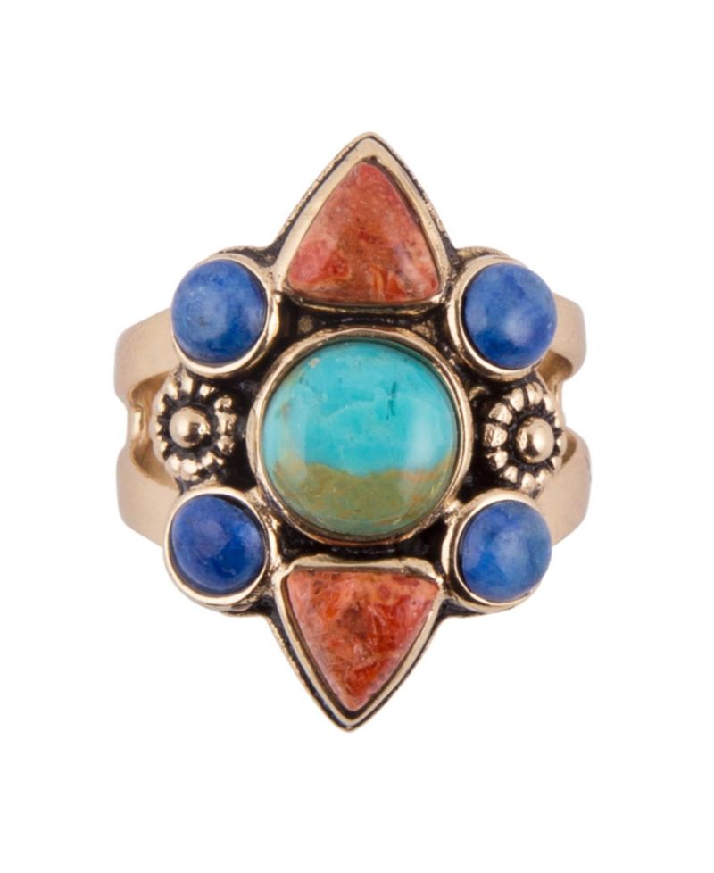 Bronco Multi Stone Ring