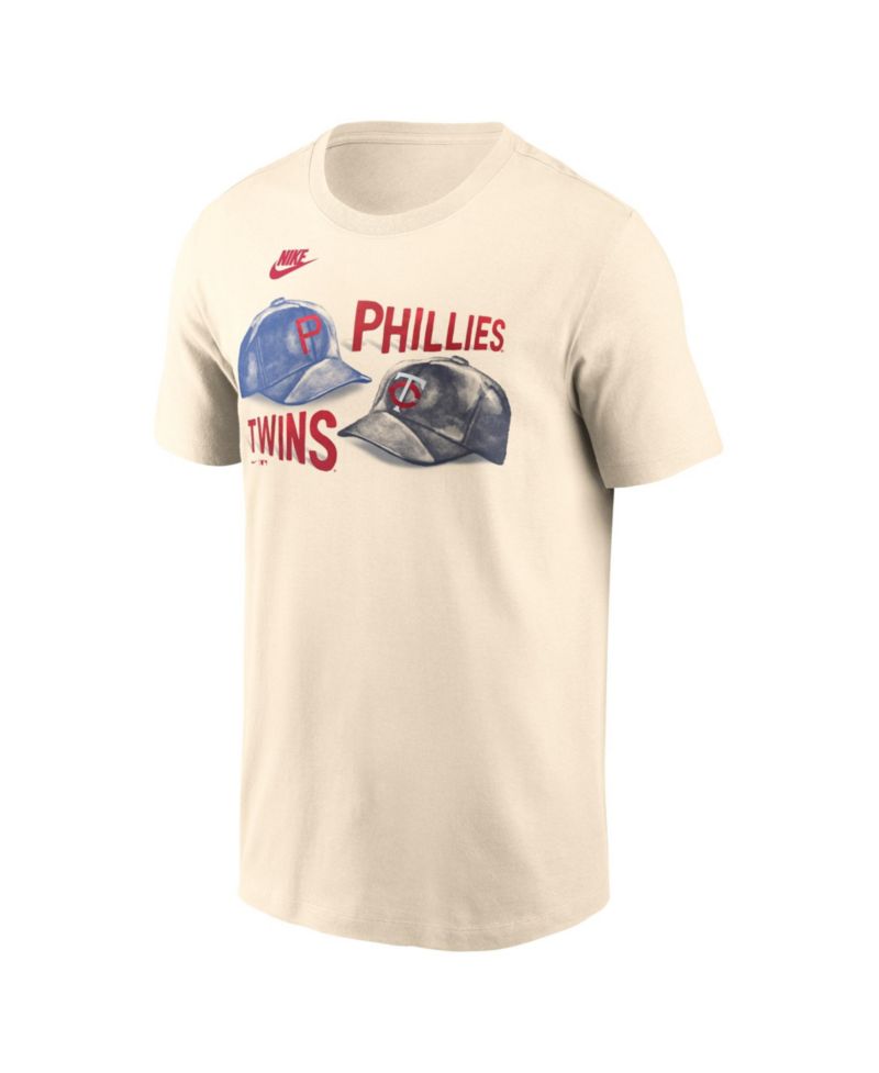 Men's Cream Philadelphia Phillies vs. Minnesota Twins 2026 Field of Dreams Matchup T-Shirt