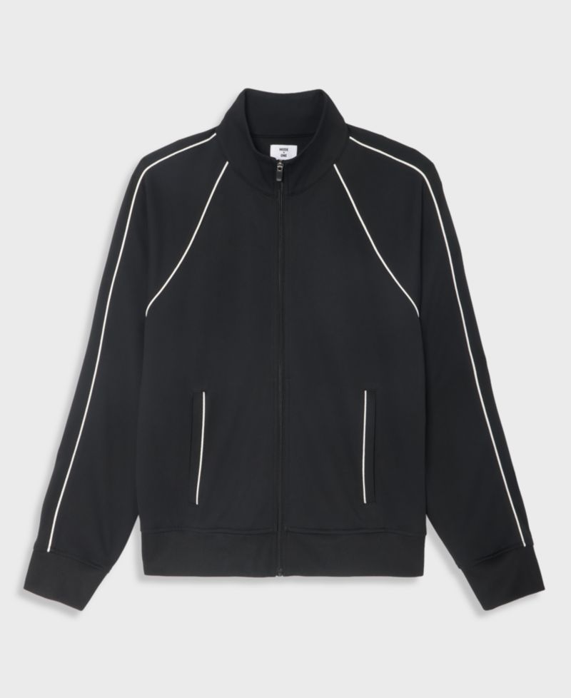 Men's Louis Relaxed Piping-Trim Track Jacket