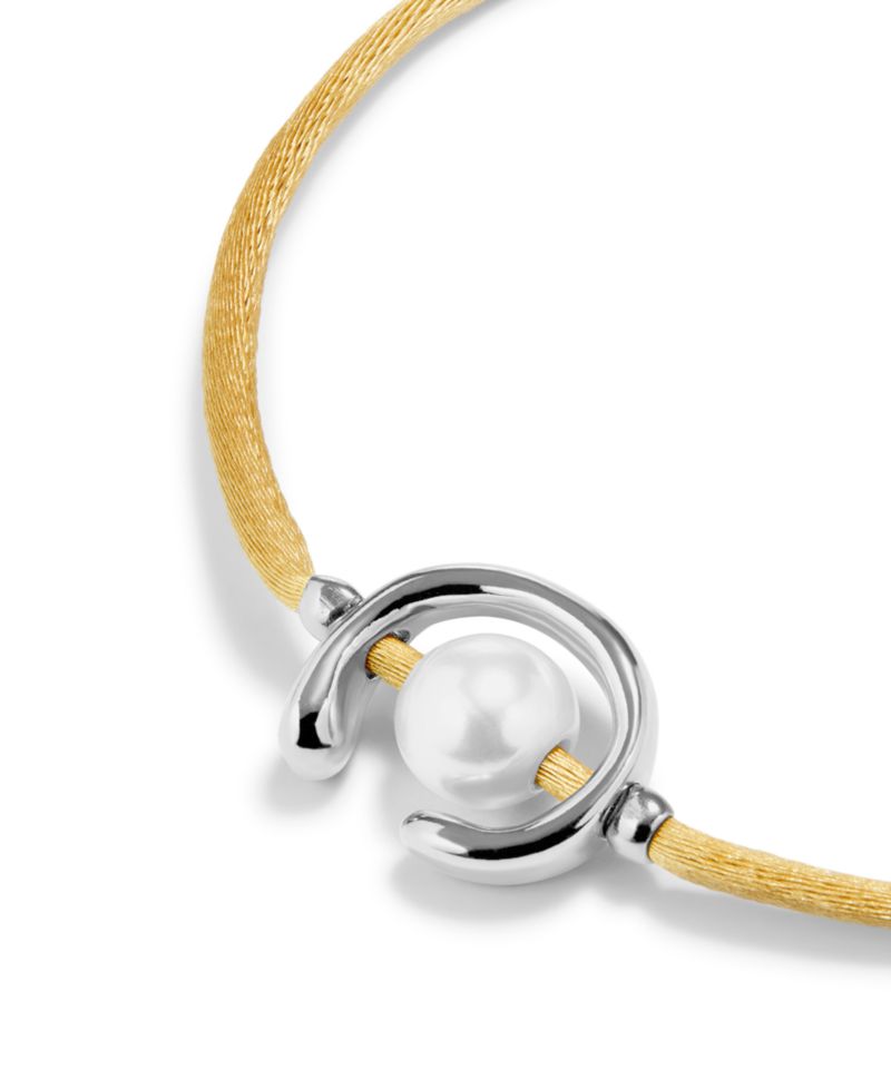 Silver Metal Alloy Camel Silk Bracelet