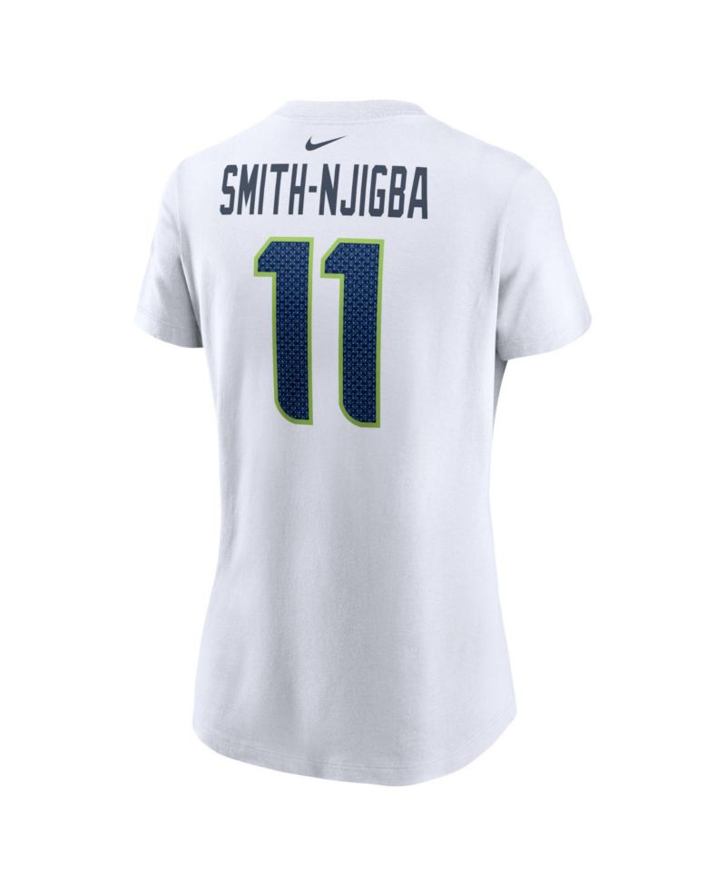 Women's Jaxon Smith-Njigba White Seattle Seahawks Player Name & Number T-Shirt