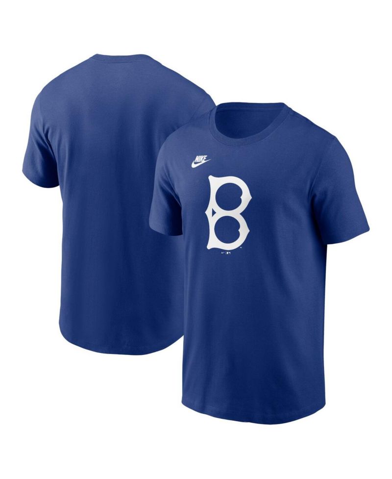 Men's Royal Brooklyn Dodgers Cooperstown Collection Team Logo T-Shirt