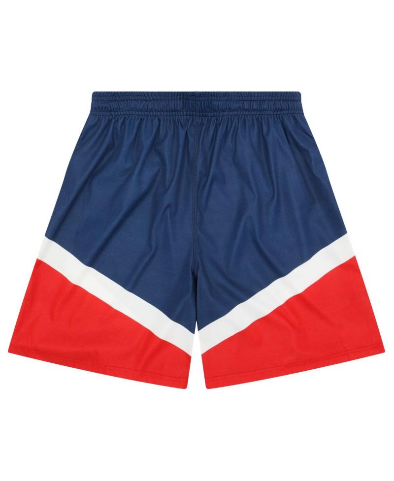Men's Navy/Red Atlanta Braves Color Blocked Shorts