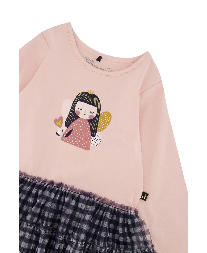Baby Girls (12M-24M) Bi-Material Dress
