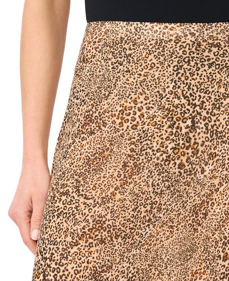 Women's Bias Printed Midi Skirt