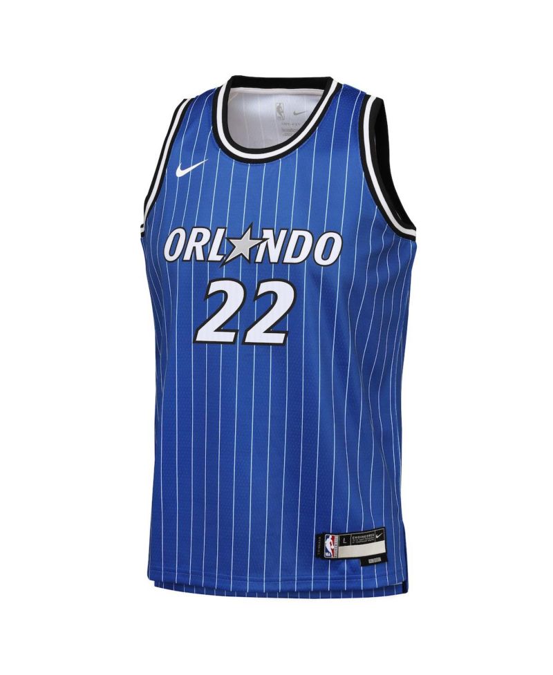 Big Boys and Girls Franz Wagner Blue Orlando Magic Icon Edition Swingman Jersey