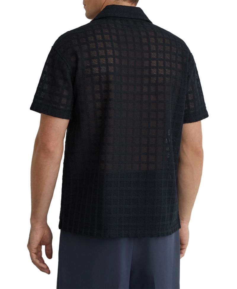 Men's Belardo Crochet Tile Cuban Shirt