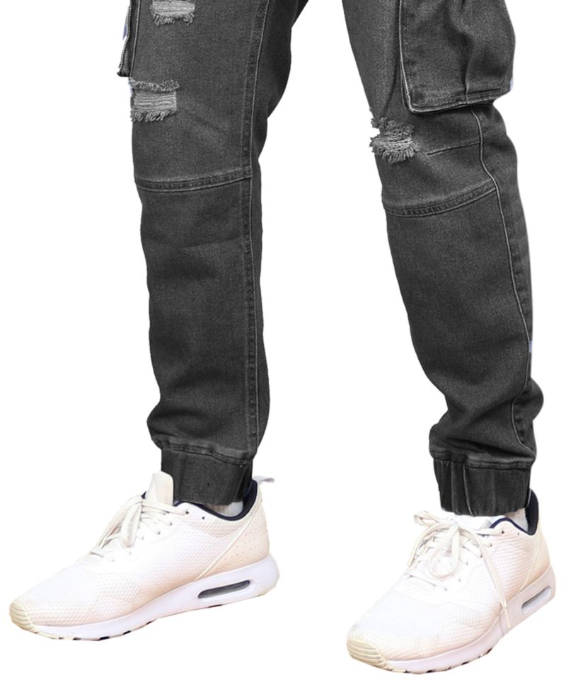 Men's Stretch Cargo Carpenter Jeans Joggers Set, 2-Pack