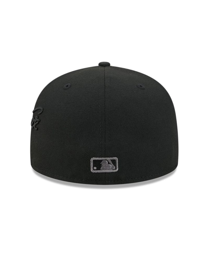 Men's Black Chicago White Sox Side Script 59FIFTY Fitted Hat