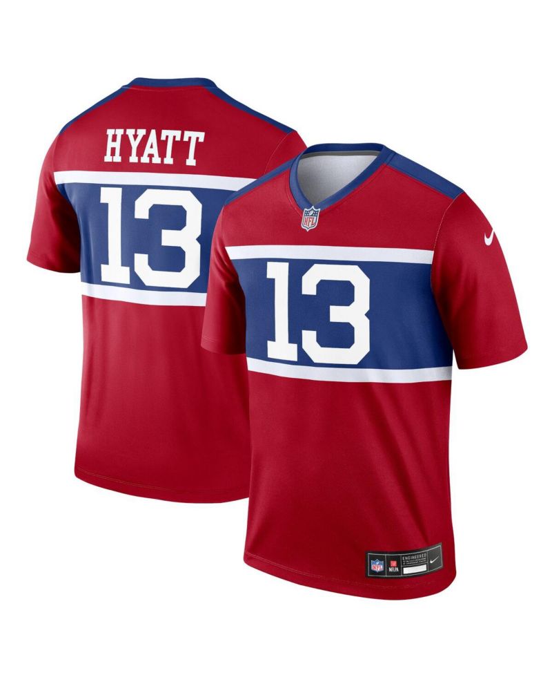 Men's Jalin Hyatt Century Red New York Giants Alternate Legend Player Jersey