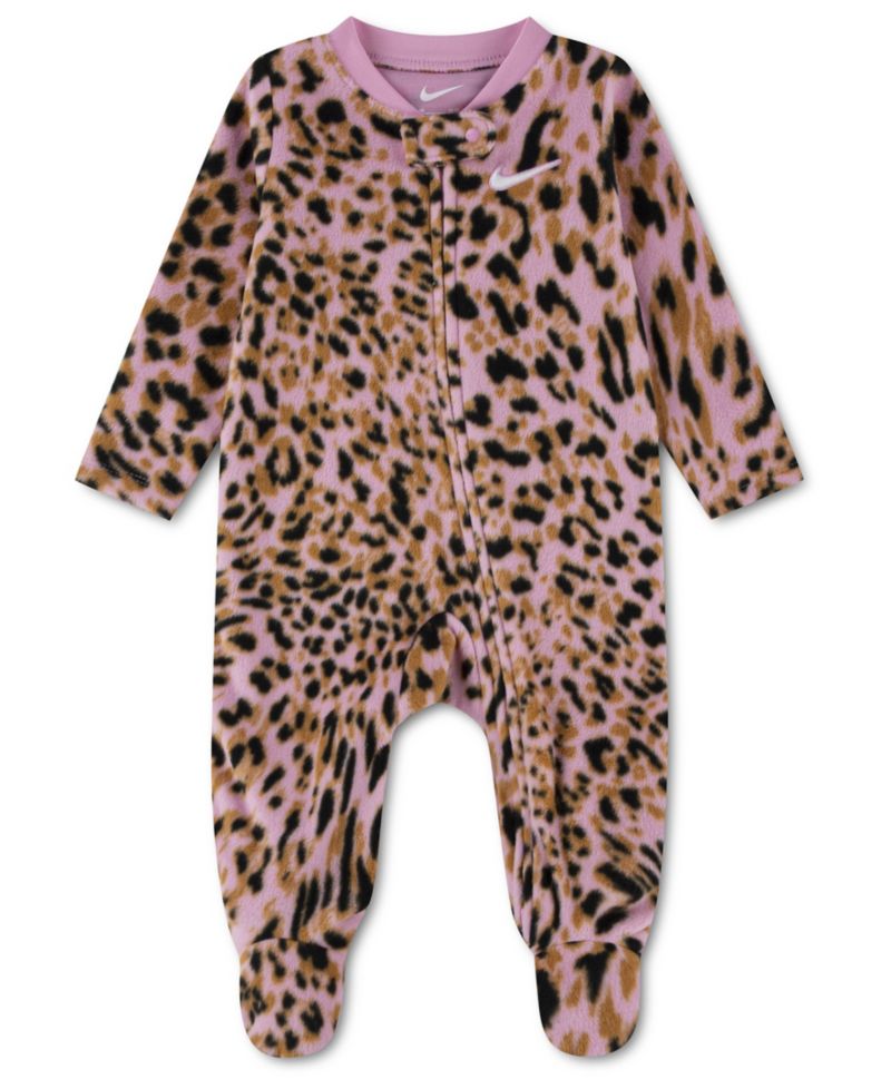 Baby Girls' Allover Printed Footed Coverall