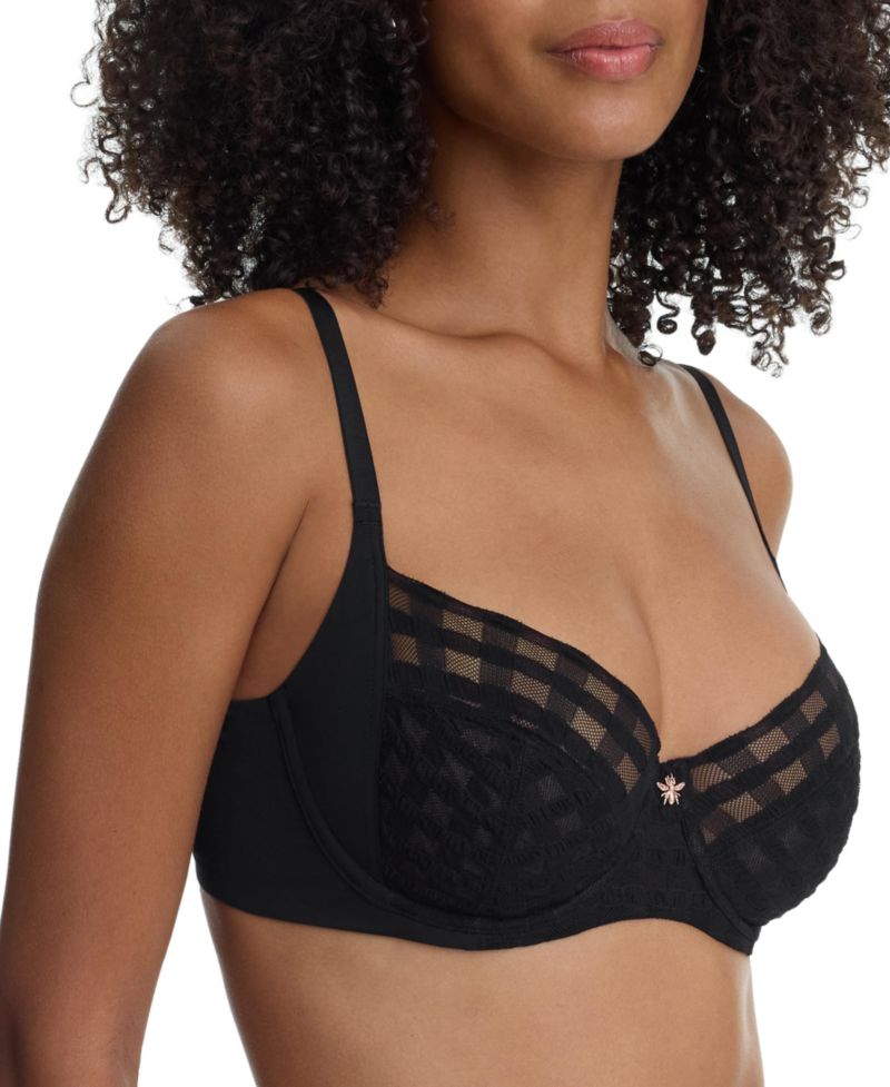 Women's Bonbon Full Coverage Gingham Lace Bra