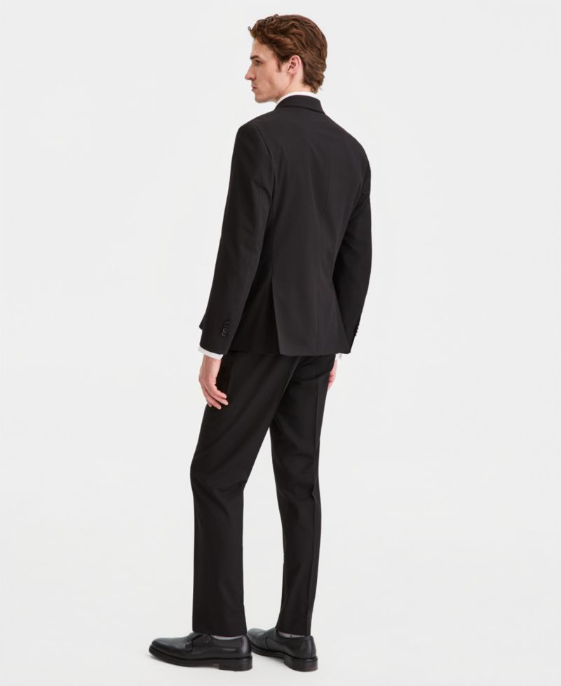 Men's Double-Breasted Slim-Fit 2-Piece Suit