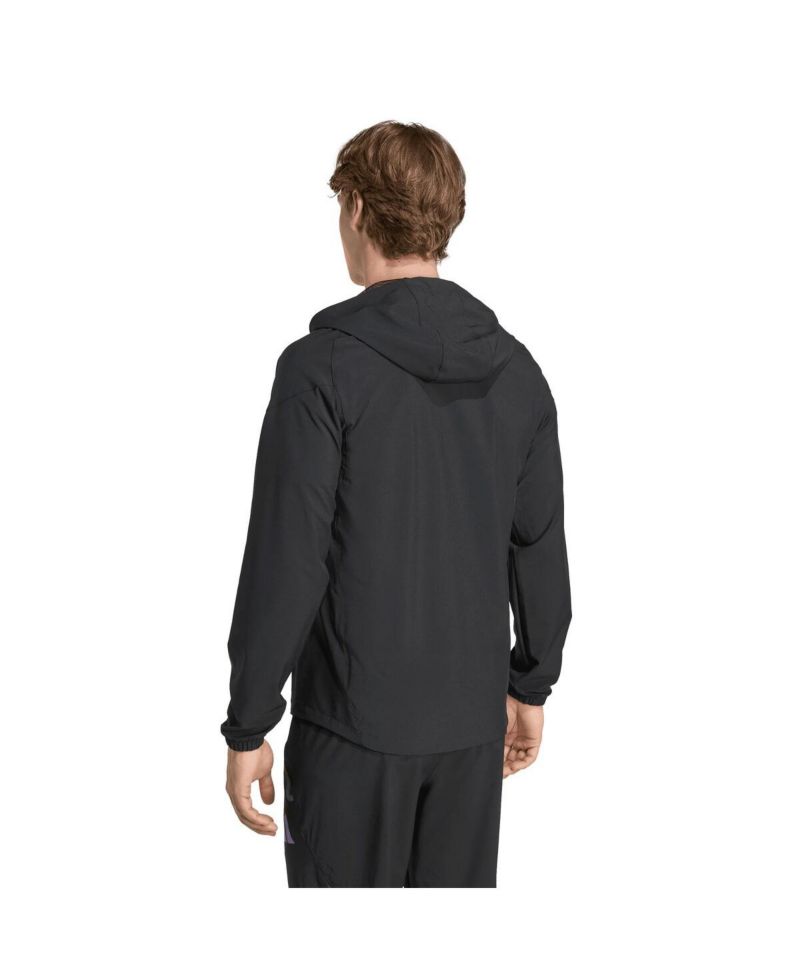 Men's Black Manchester United 2025/26 Tiro Vis Tech Travel Jacket