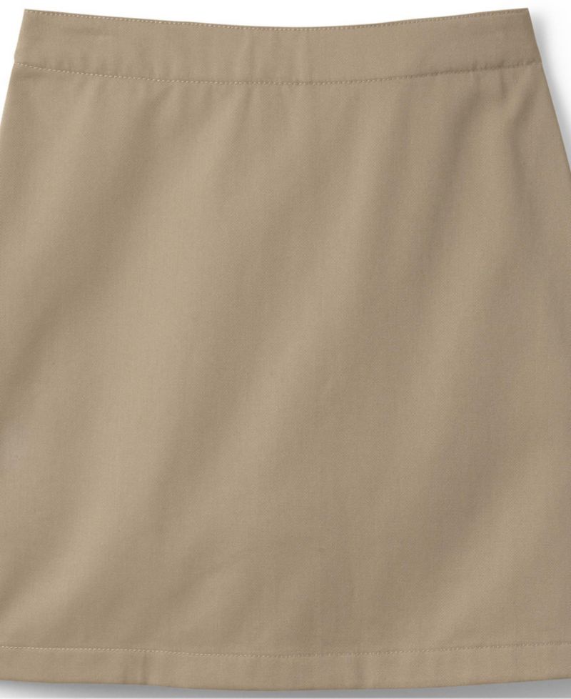 Big Girls Plus School Uniform Blend Chino Skort Above Knee