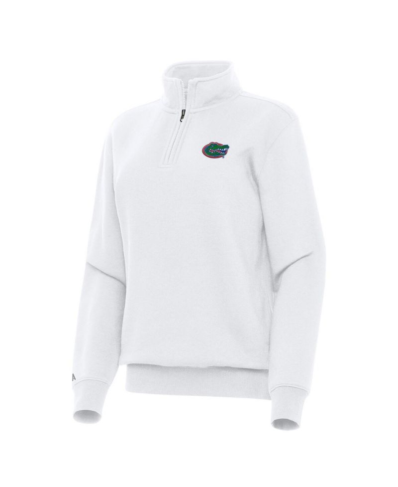Women's White Florida Gators Victory Quarter-Zip Sweatshirt