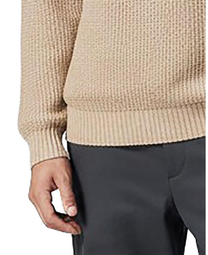 Men's Organic Mock Neck Waffle Sweater