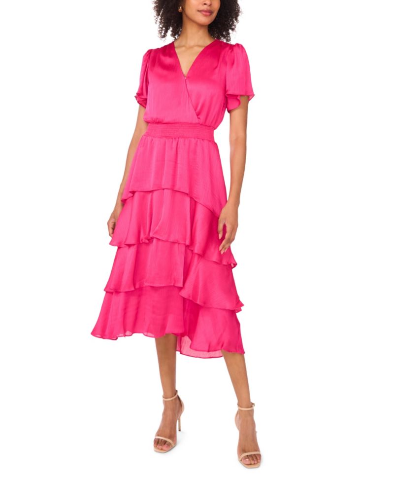 Women's V-Neck Short-Sleeve Dress