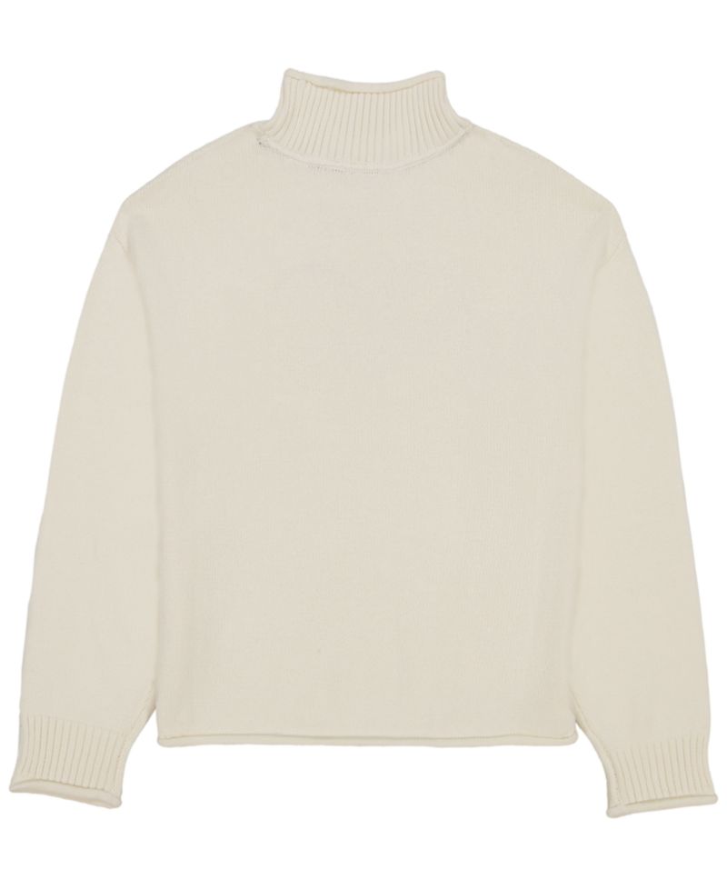 Women's Intarsia Heart Mock Neck Sweater