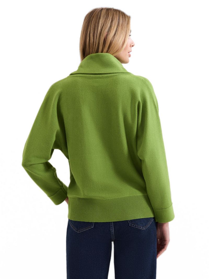 Women's Ribbed Detailing Rosalie Cowl Jumper