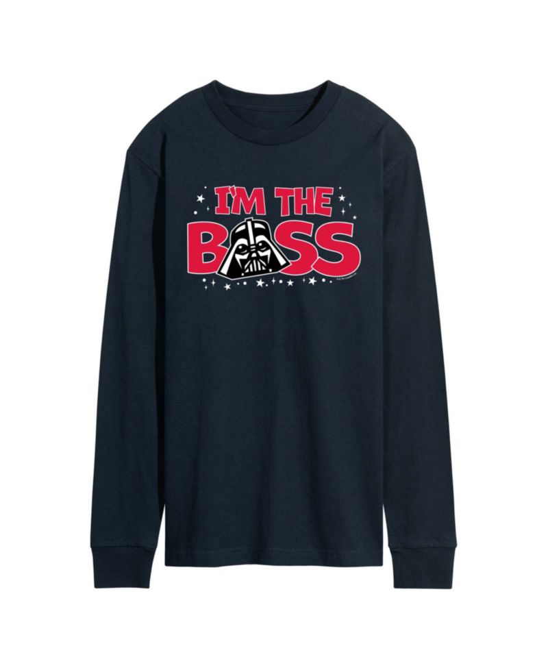 Men's Vader Im The Boss Long-Sleeve Graphic T-Shirt