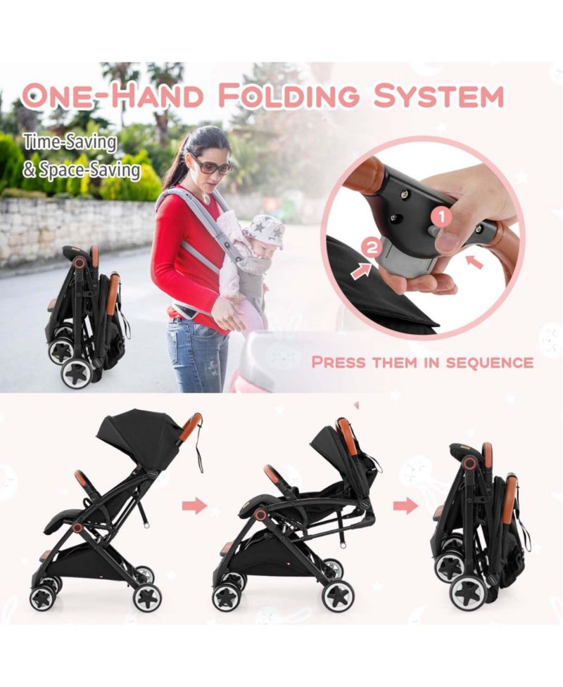 Lightweight Baby Stroller Aluminium Frame for Home Office Use