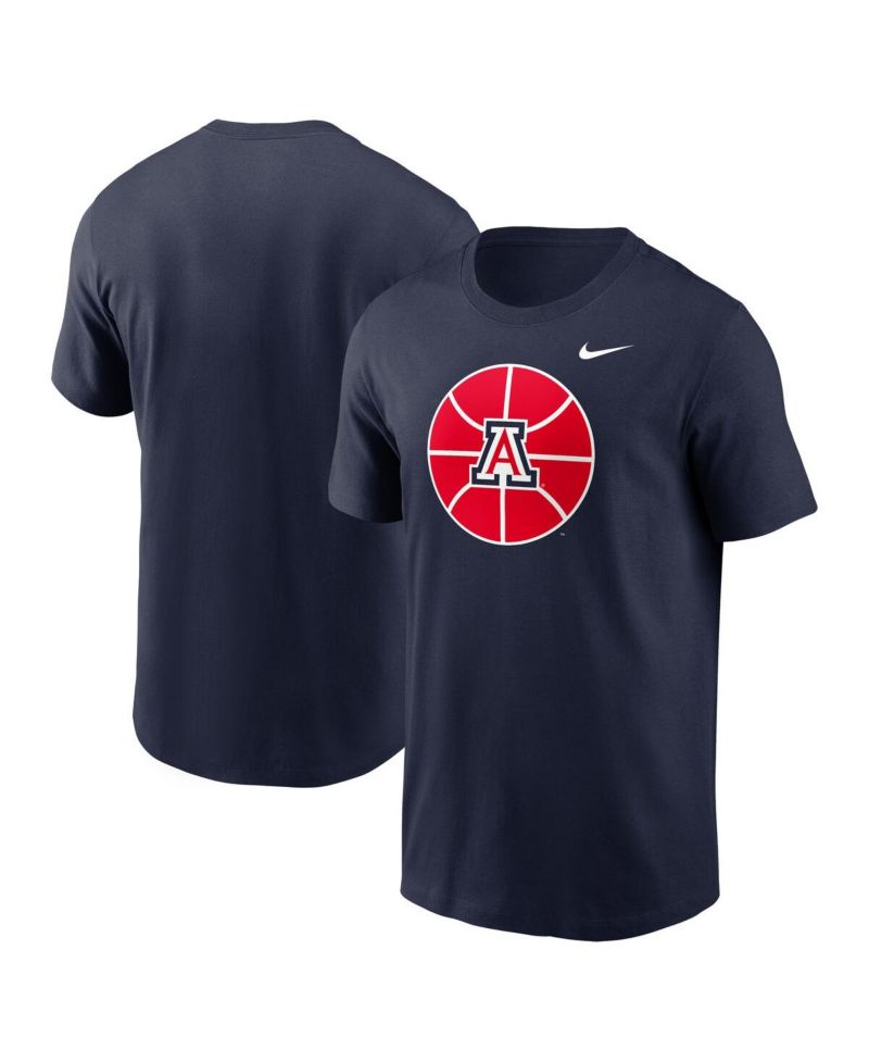 Men's Navy Arizona Wildcats Basketball Logo T-Shirt