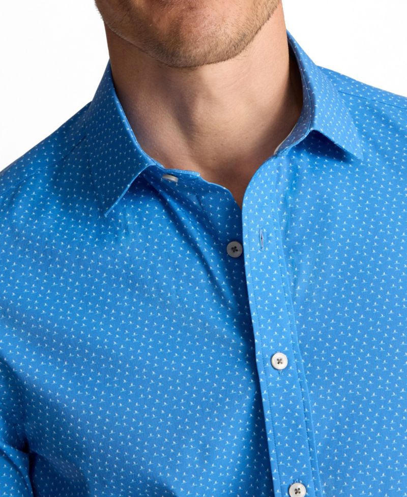 Men's Slim Fit Performance Short-Sleeve Livingston Shirt