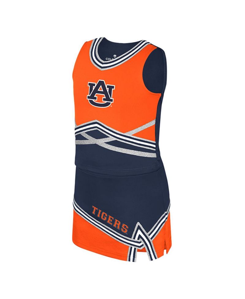 Big Girls 2-Piece Navy Auburn Tigers Lollipop Park Cheer Set