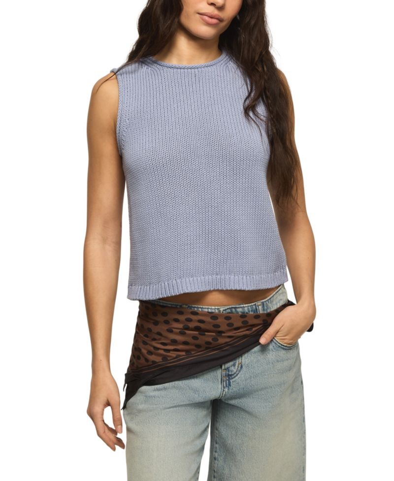 Women's Crewneck Knit Tank Top