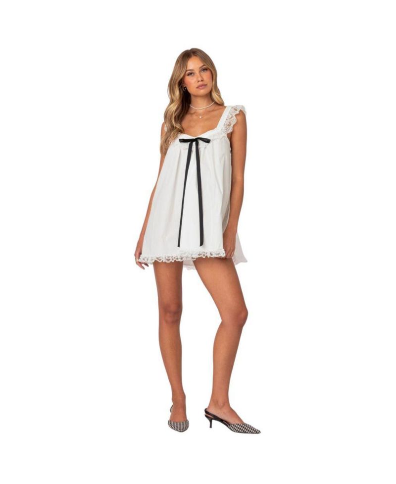 Women's Rayne Lacey Babydoll Mini Dress