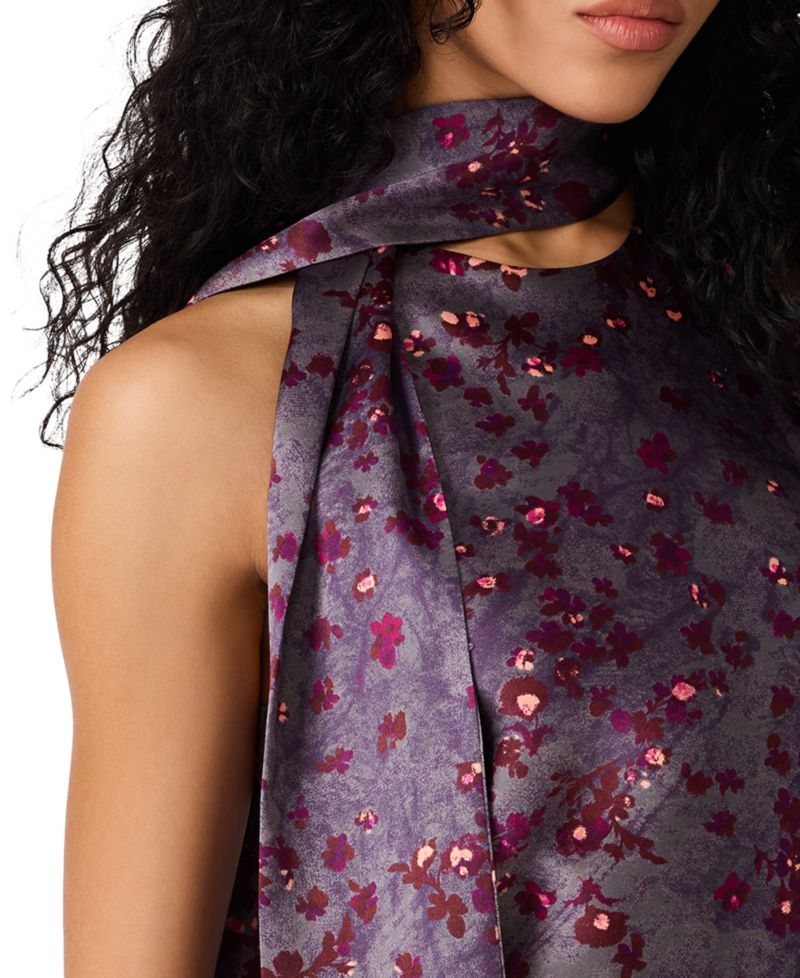 Women's Halter Floral-Print Dress